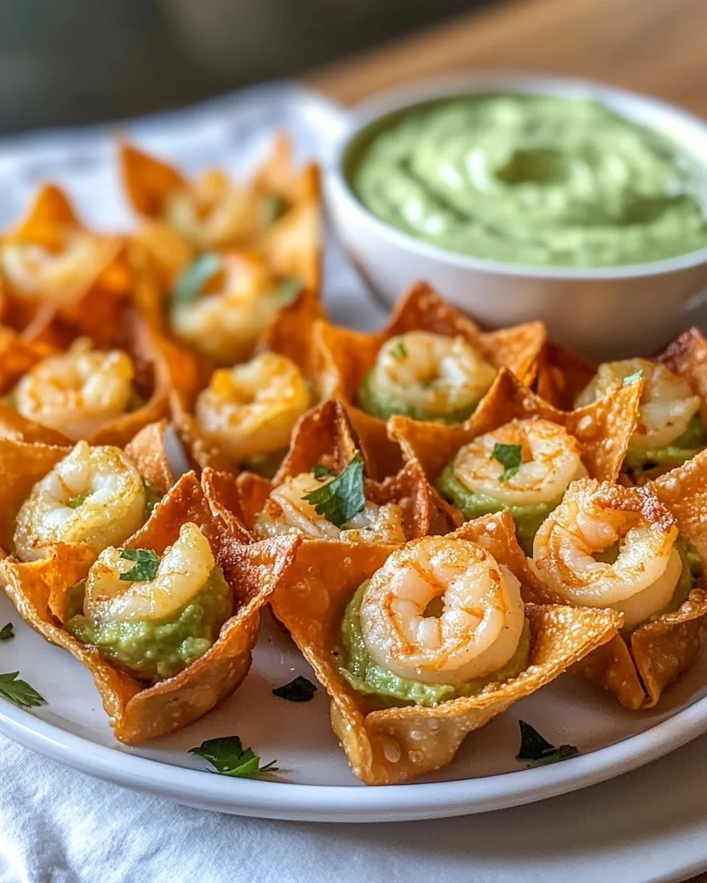 Avocado-Limetten Garnelen-Wraps