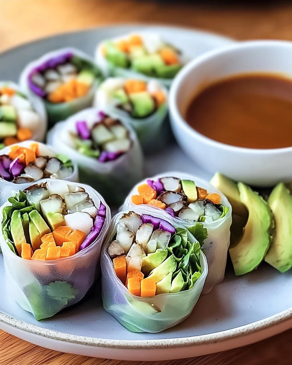 Avocado Shiitake Frühlingsrollen leicht gemacht
