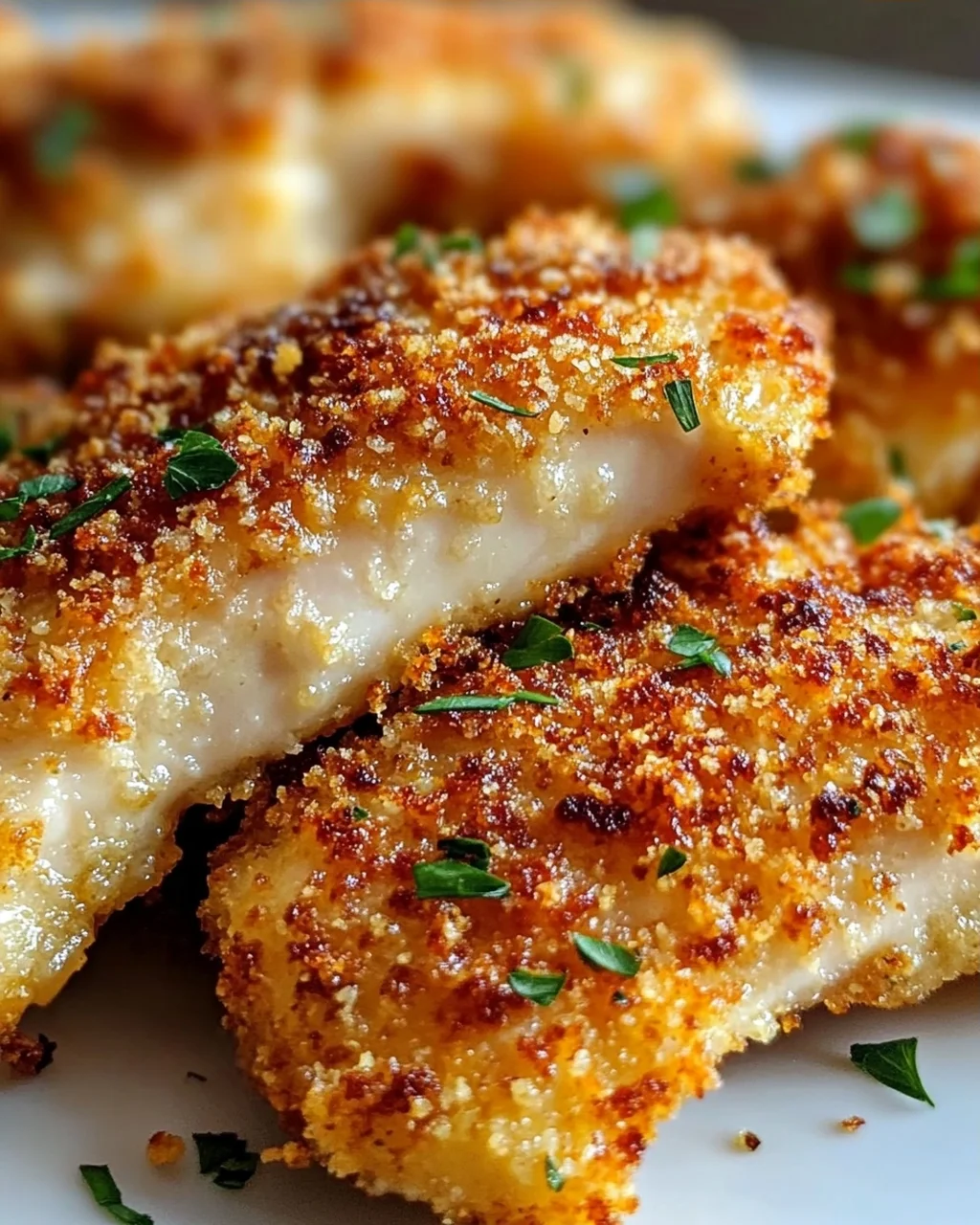 Blech Knuspriges Parmesan Knoblauch Hähnchen