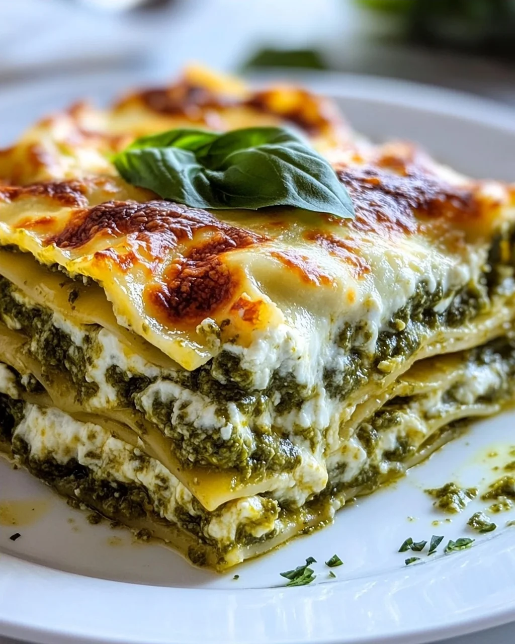 Cremige Pesto Lasagne mit Mozzarella: Einfach köstlich!