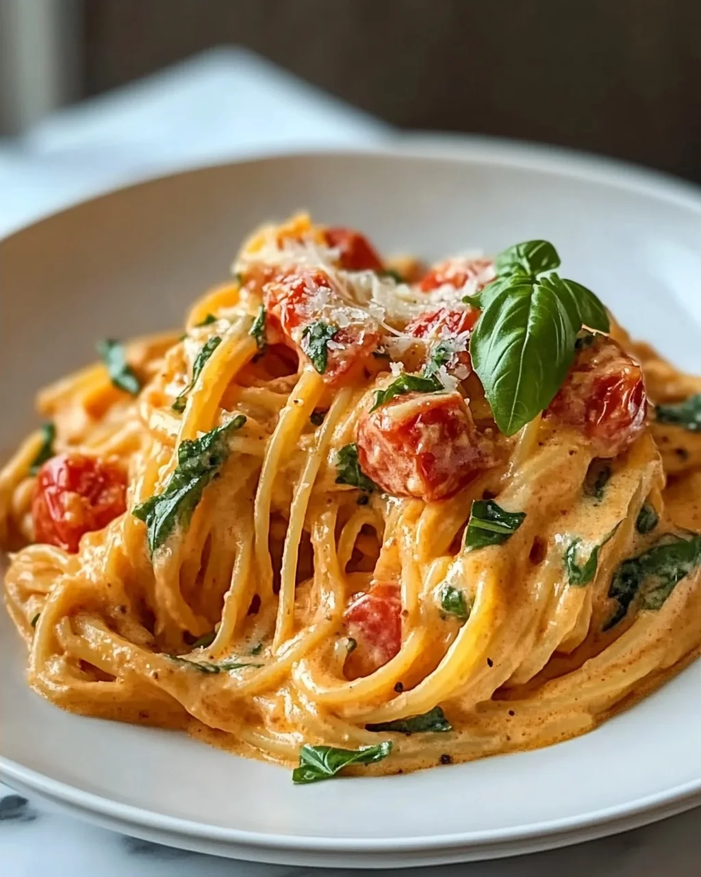 Cremige Tomaten-Knoblauch-Pasta – Einfach und lecker!