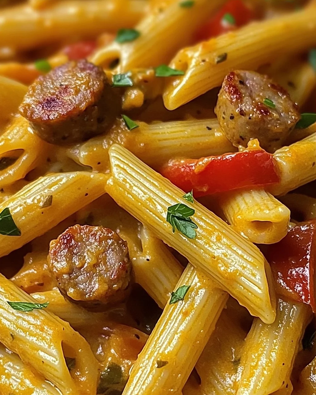 Cremige würzige Cajun-Wurst-Pasta für jeden Anlass