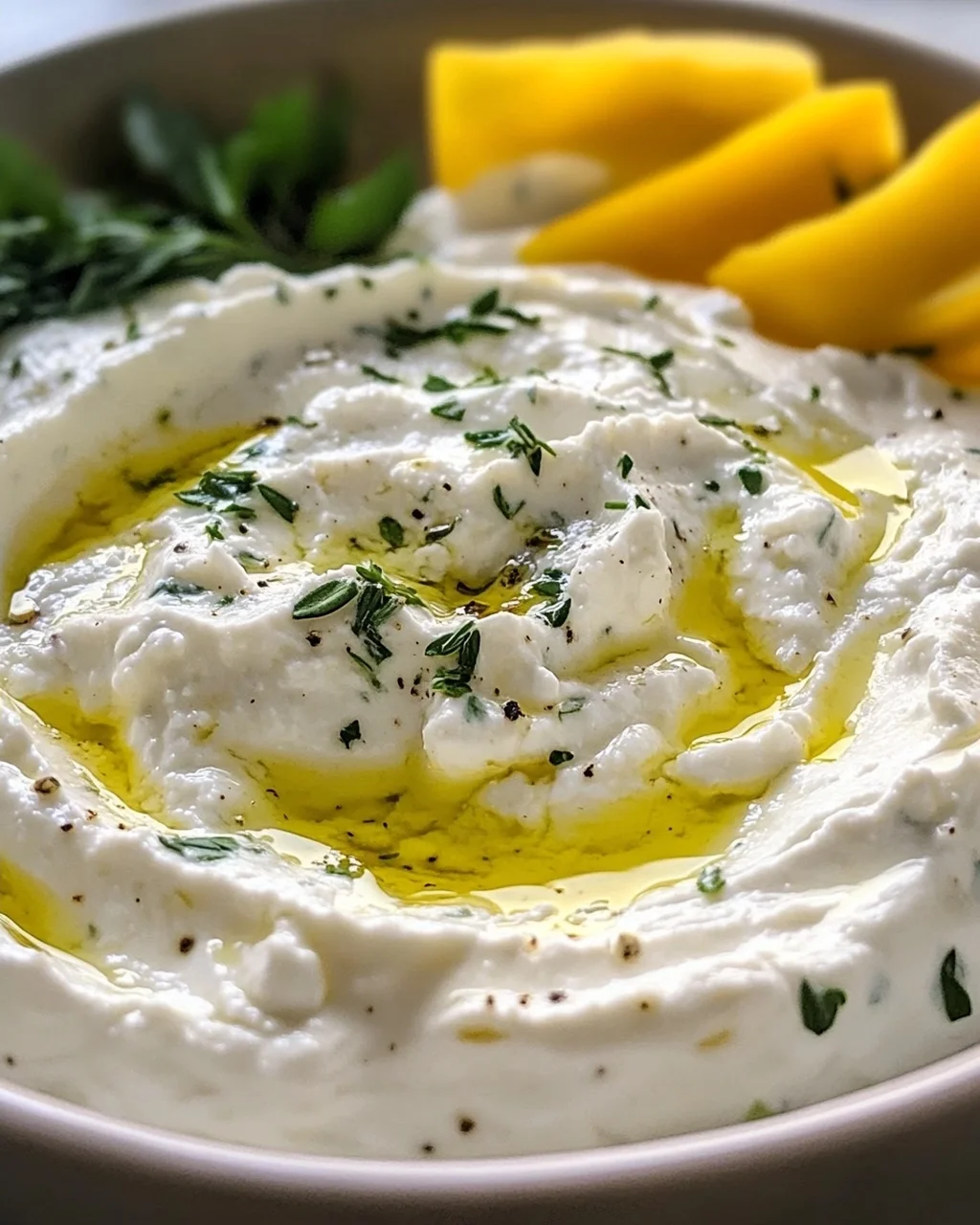 Cremiger Feta Dip mit Knoblauch & Joghurt – Dein Genuss!