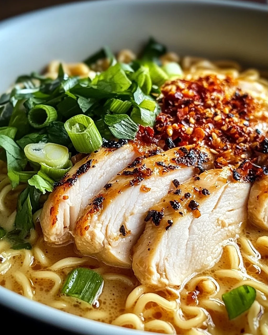 Cremiges Knoblauch-Hühnchen Ramen – Ultimatives Rezept genießen!