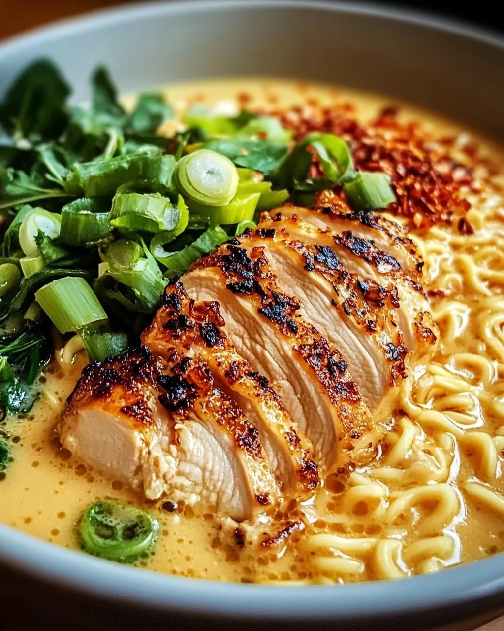 Cremiges Knoblauch-Hühnchen Ramen – Ultimatives Rezept genießen!