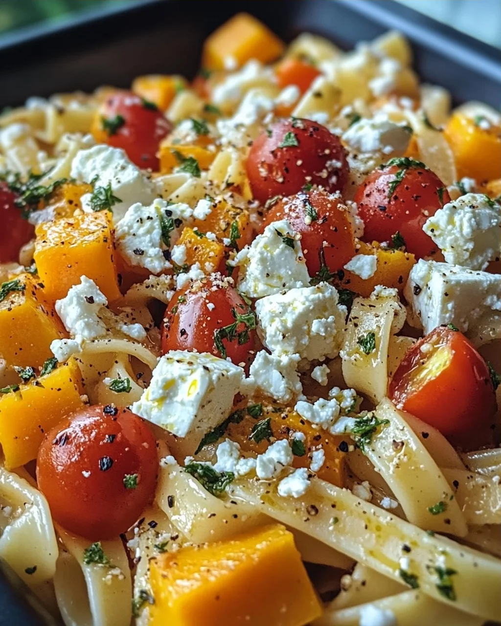 Delicious Pasta with Pumpkin and Feta – Simple Recipe!