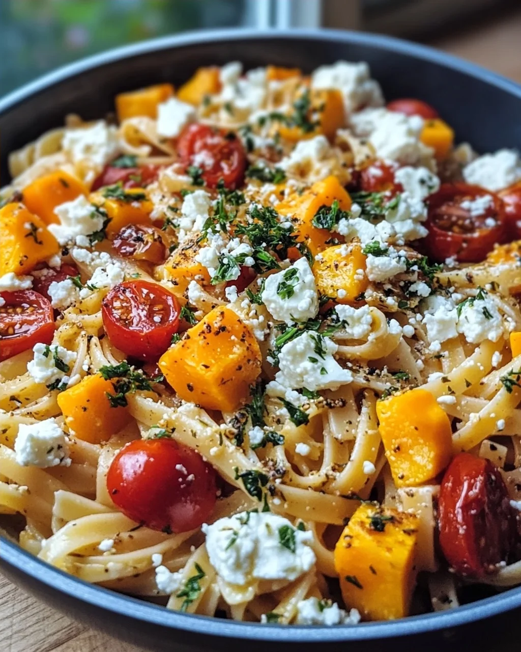 Delicious Pasta with Pumpkin and Feta – Simple Recipe!