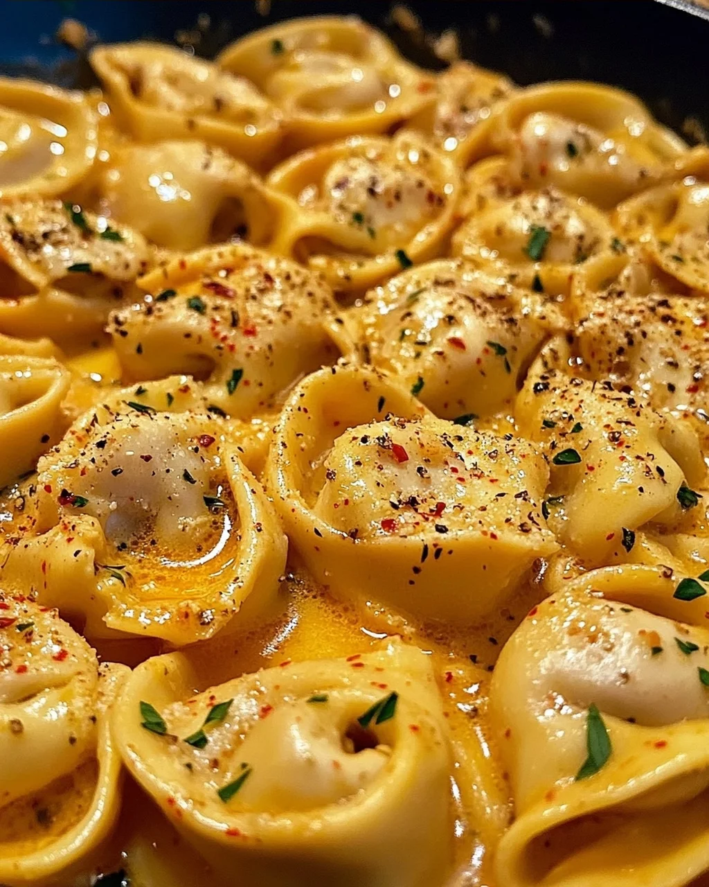 Eintopf Würzige Knoblauchbutter Hühnchen Tortellini Rezept