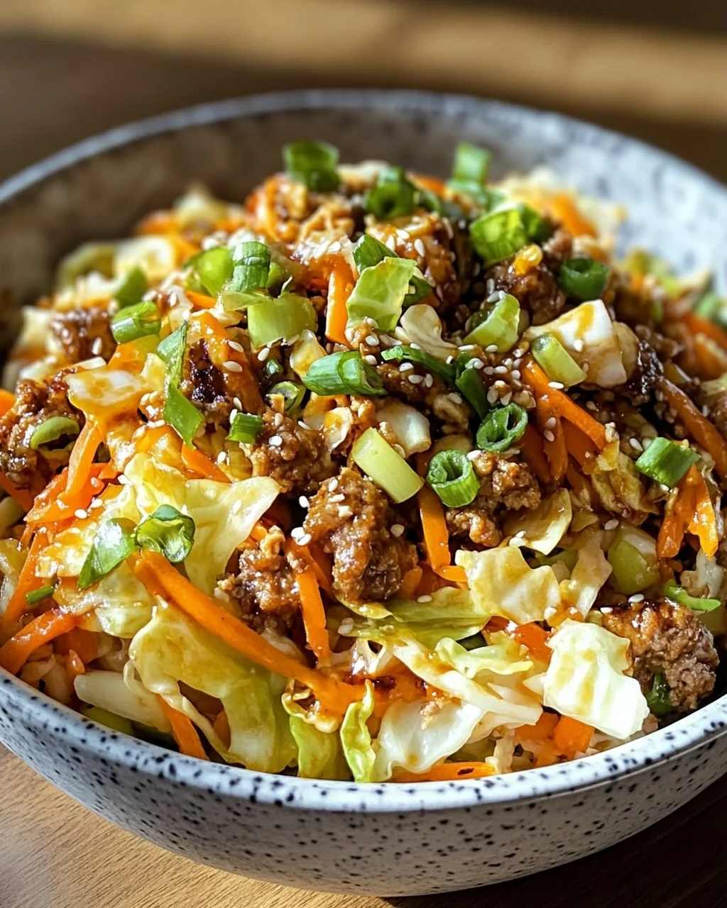 Fit & Lecker: Gesunde Egg Roll In A Bowl mit Rindfleisch