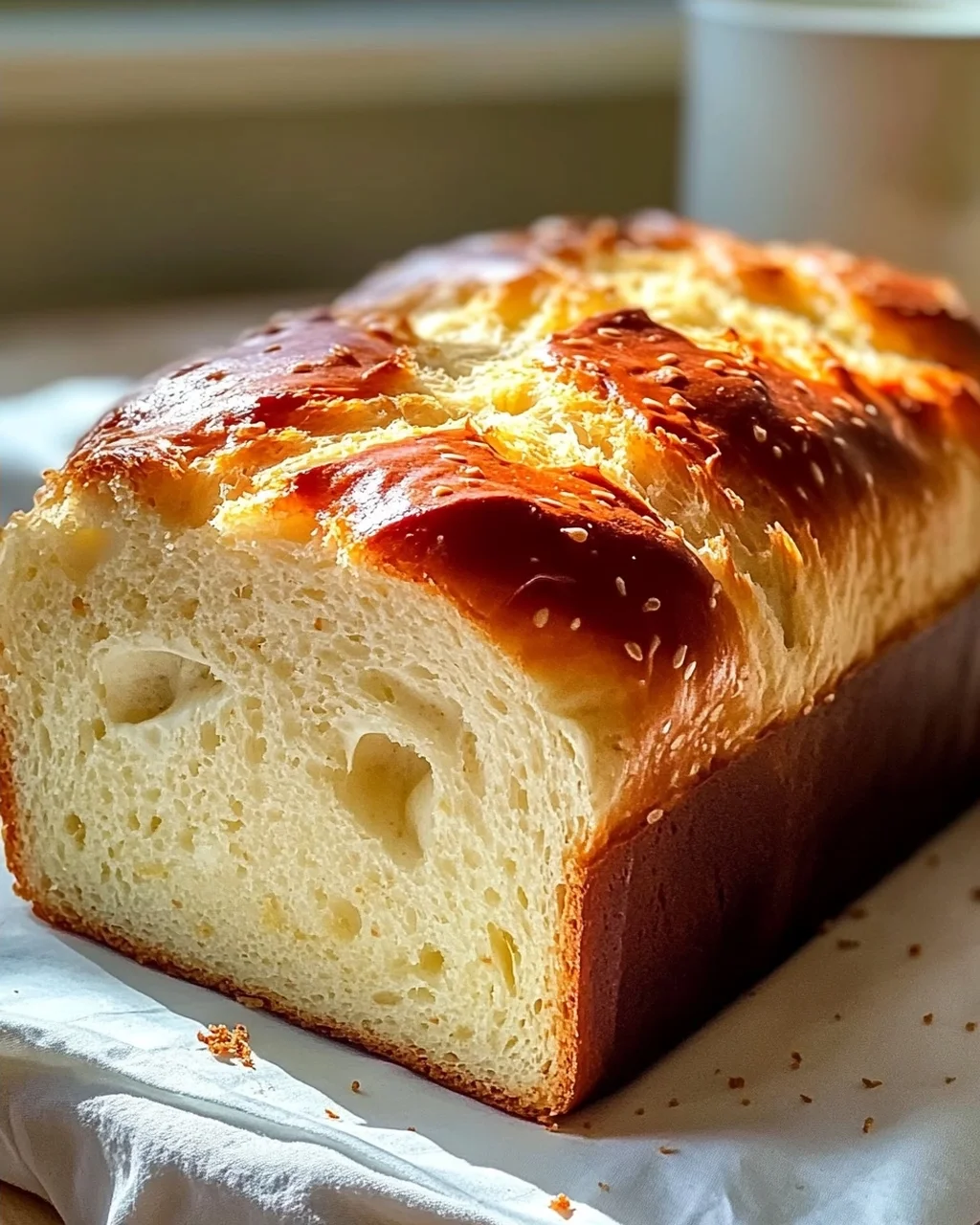 Flauschiges Null-Kohlenhydrat-Joghurt-Brot für Genießer