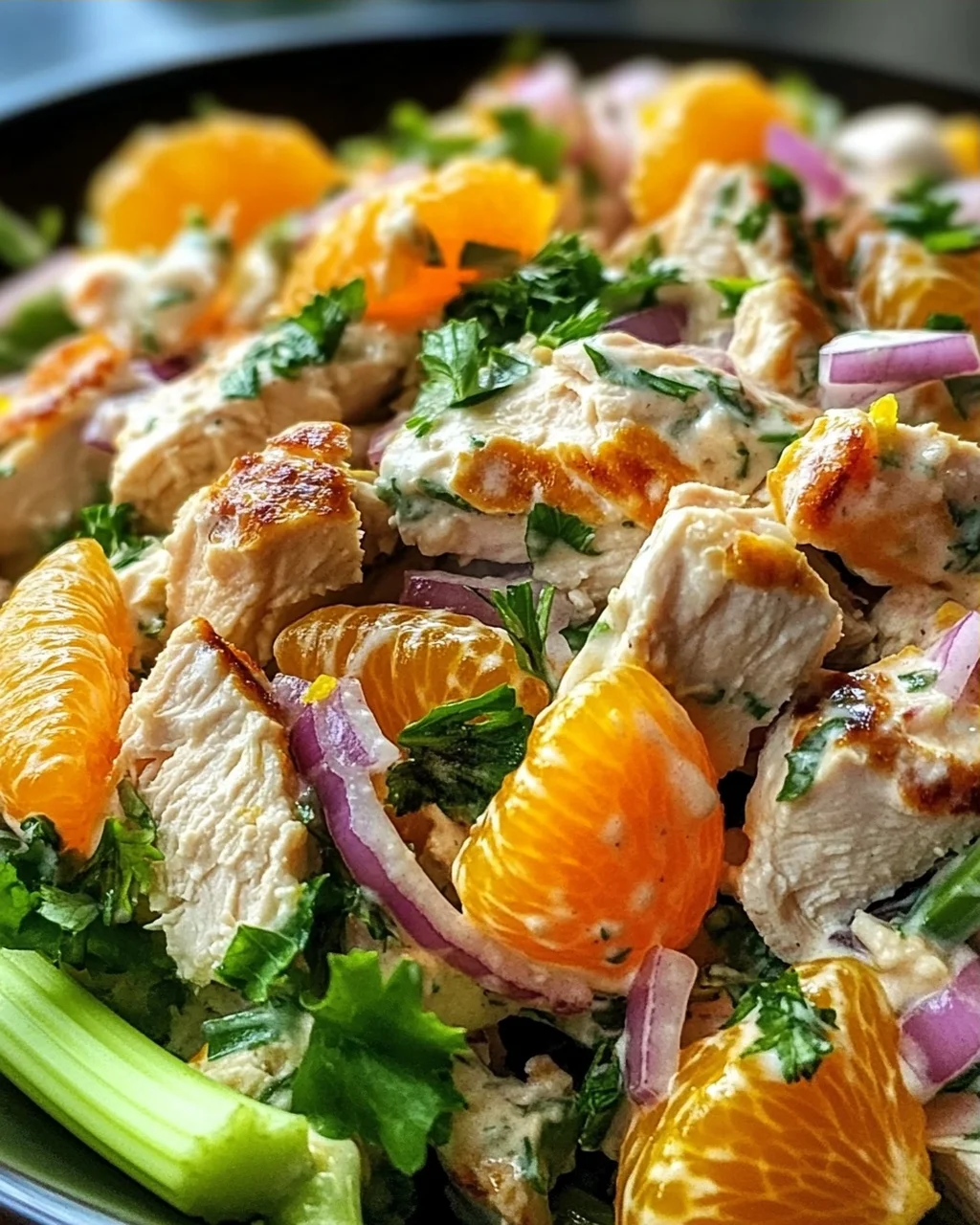 Geflügelsalat mit Mandarinen