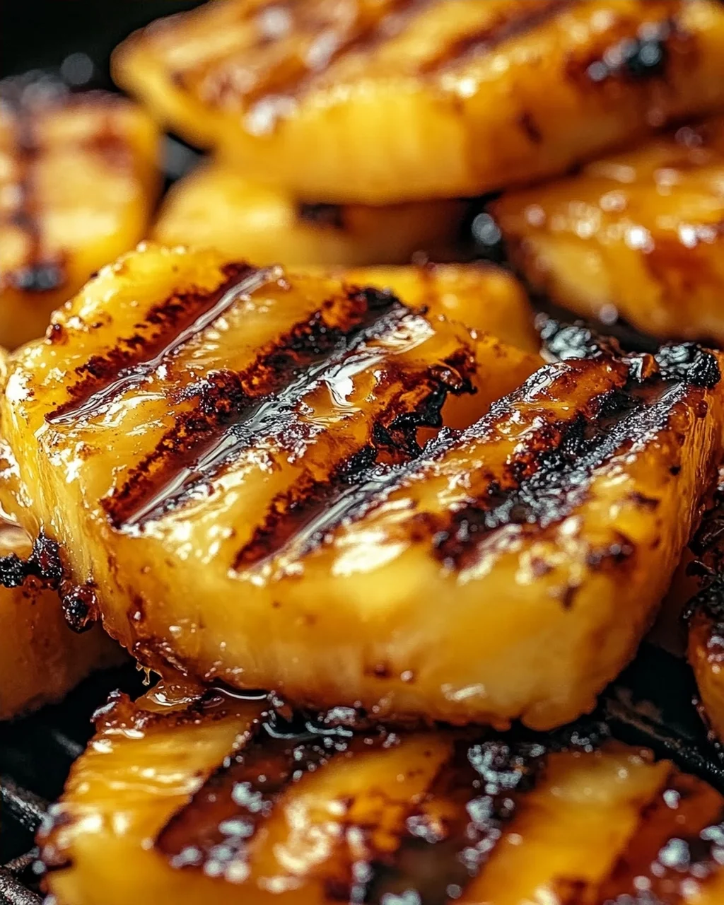 Gegrillte Ananas mit Honig & Zimt
