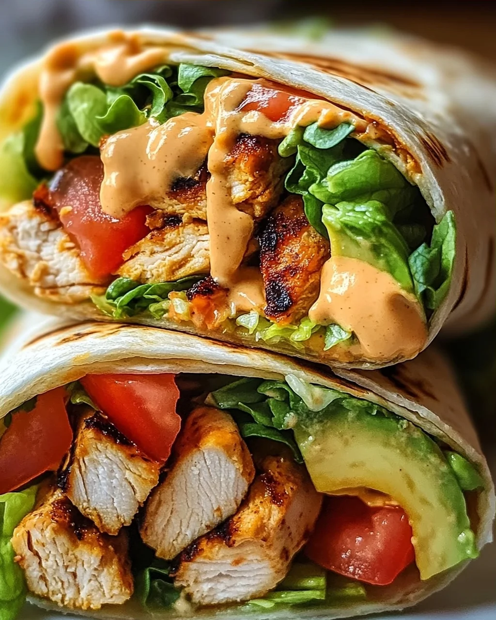 Gegrillte Hähnchen Wrap mit Chipotle Mayo