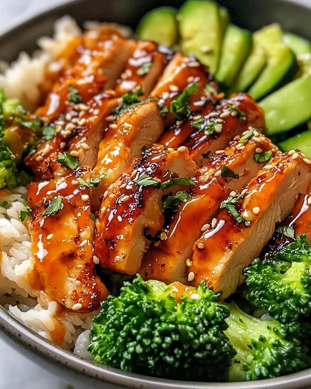 Gesunde Sticky Chicken Bowls – Lecker und Nährstoffreich!