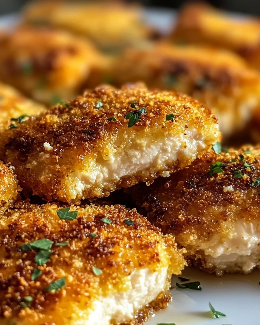 Goldbraun & Knusprig: Parmesan Hähnchen aus dem Ofen