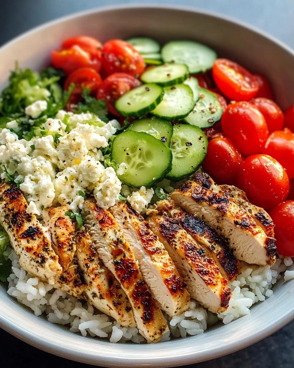 Griechische Hähnchen-Bowls