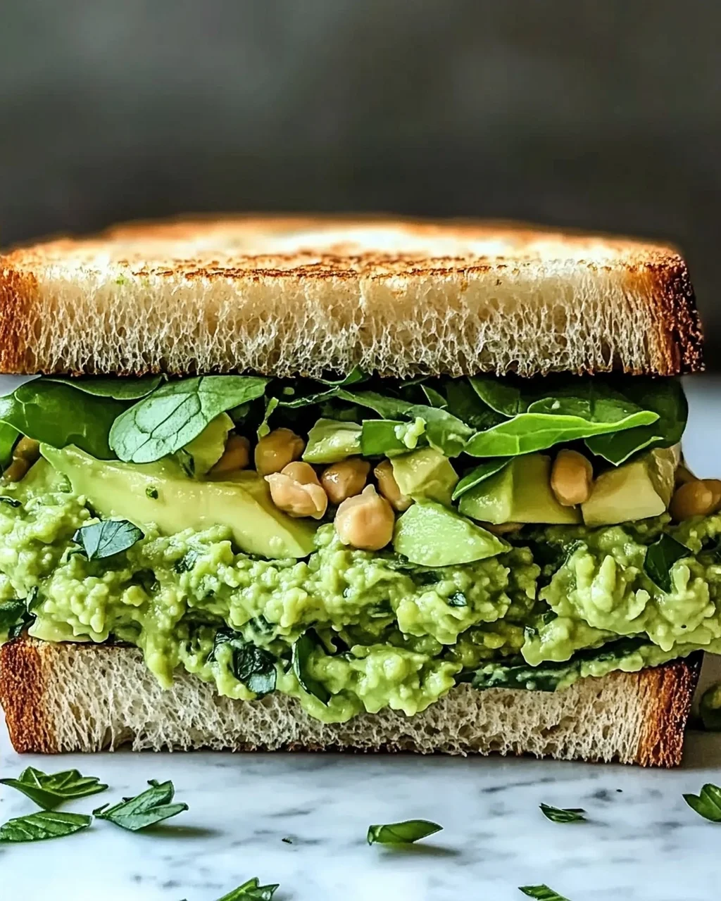 Grüner Göttin Salat Sandwich für schnellen Genuss
