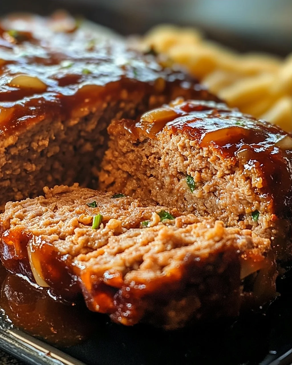 Hackbraten aus dem Backofen