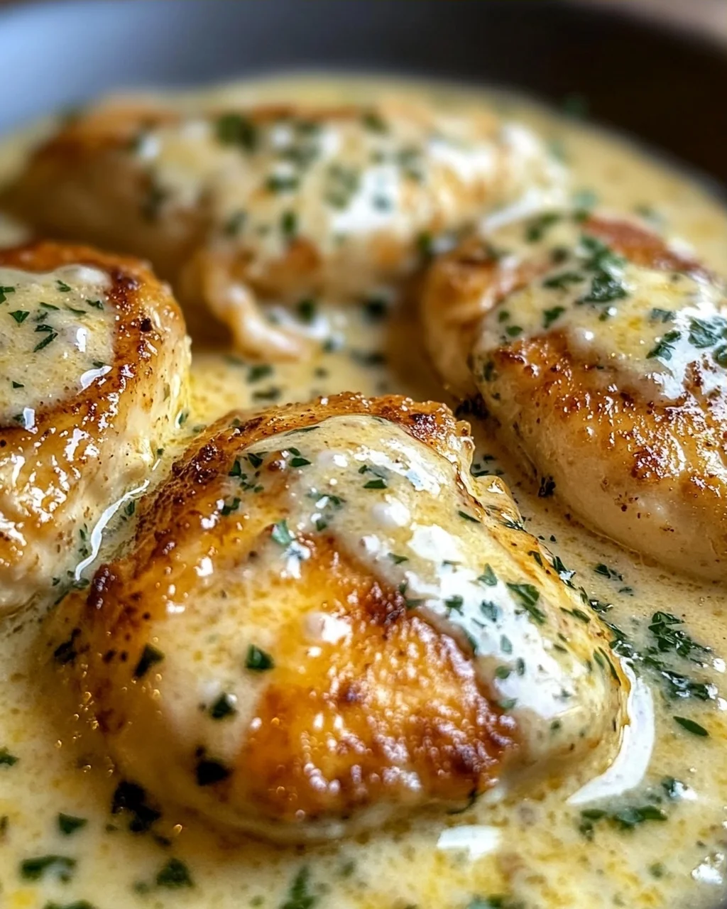 Hähnchenfilet in Frischkäse-Parmesan-Soße