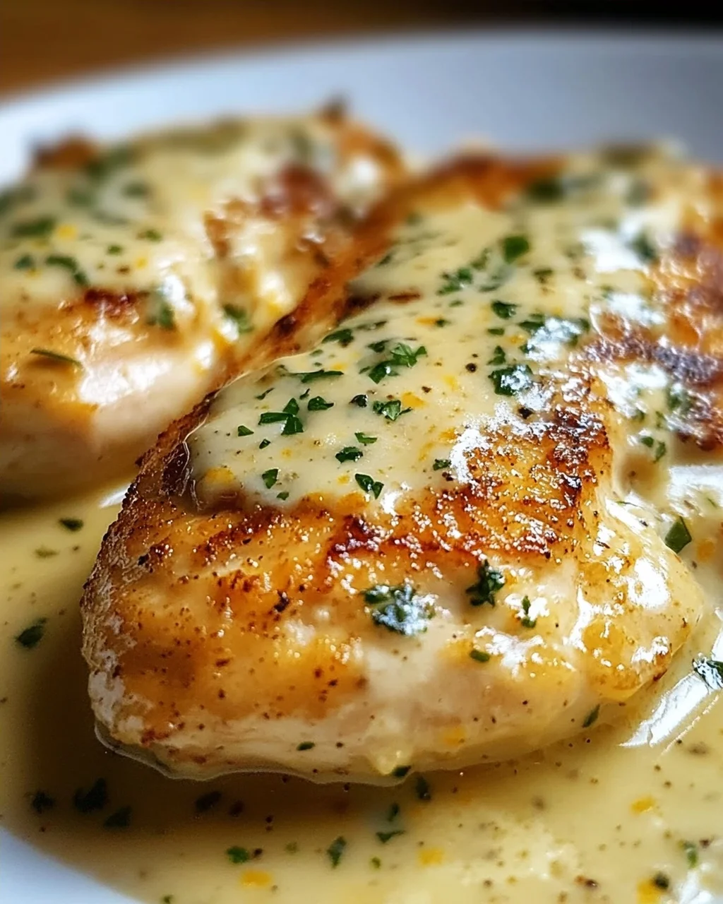 Hähnchenfilet in Frischkäse-Parmesan-Soße