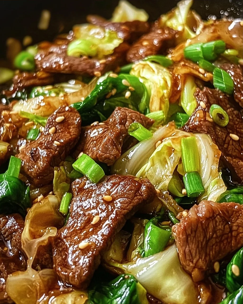 Hearty Beef and Cabbage Wok