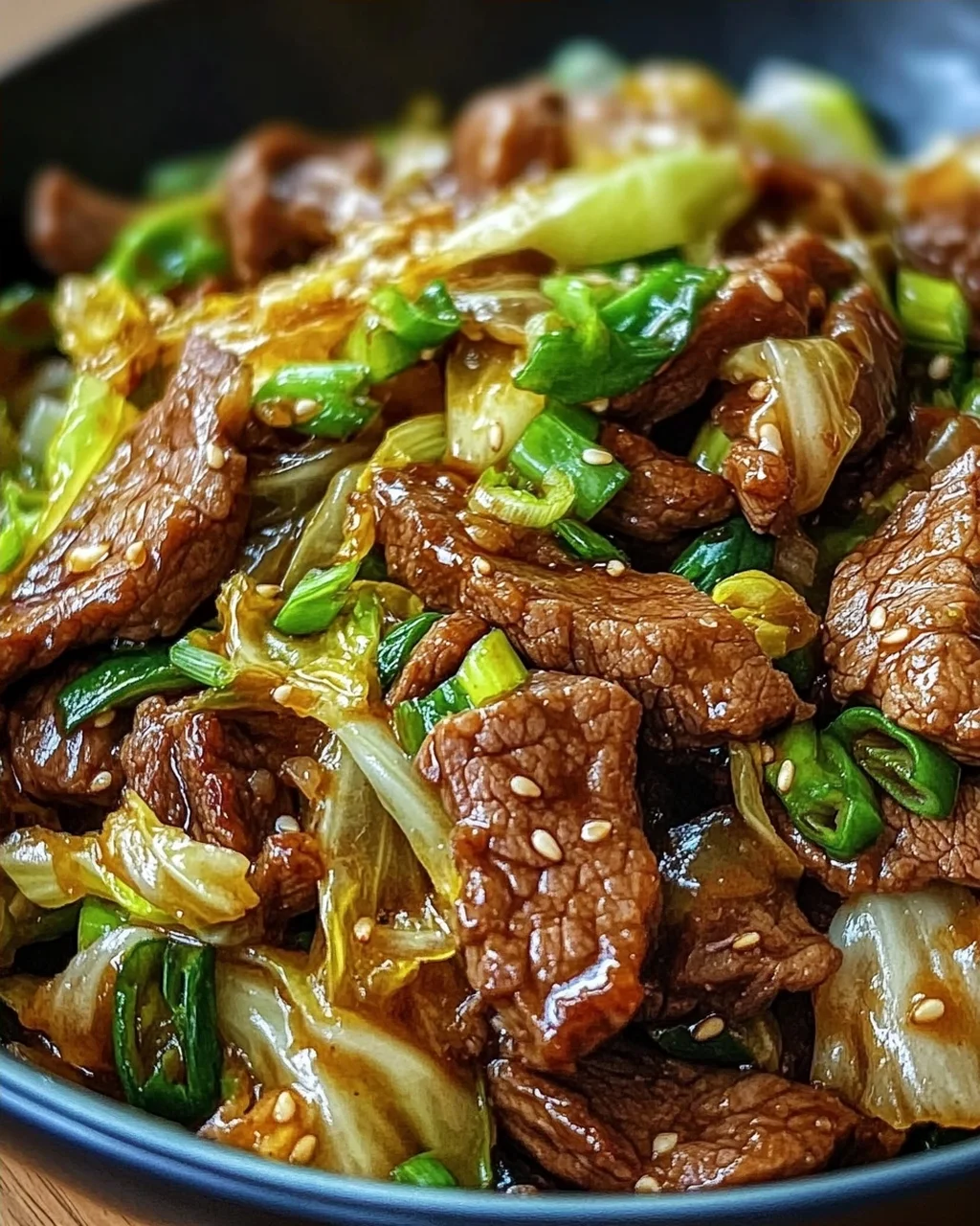 Hearty Beef and Cabbage Wok