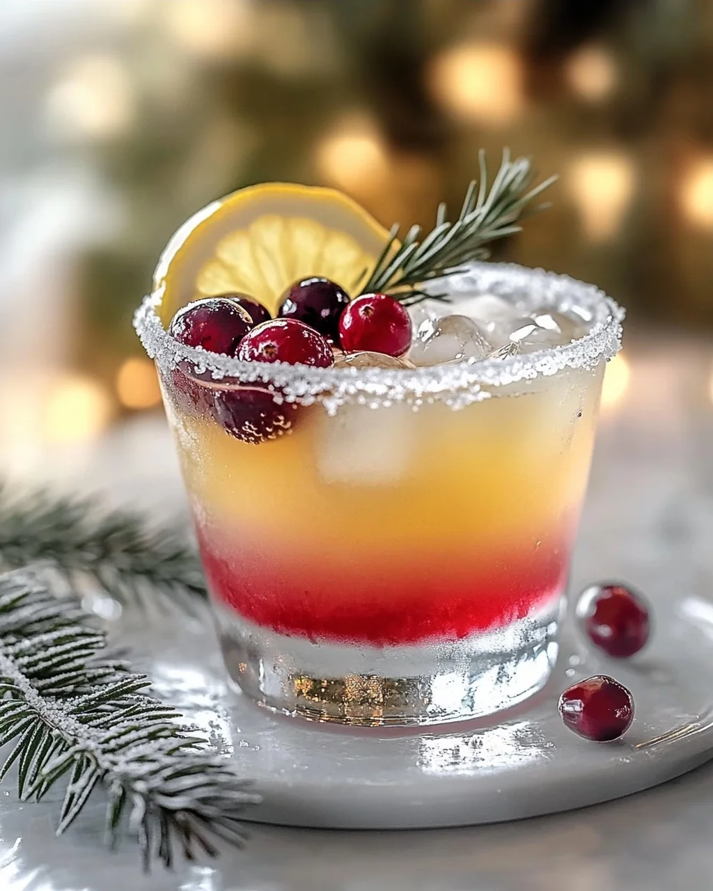 Holiday Lemon Drop Mocktail