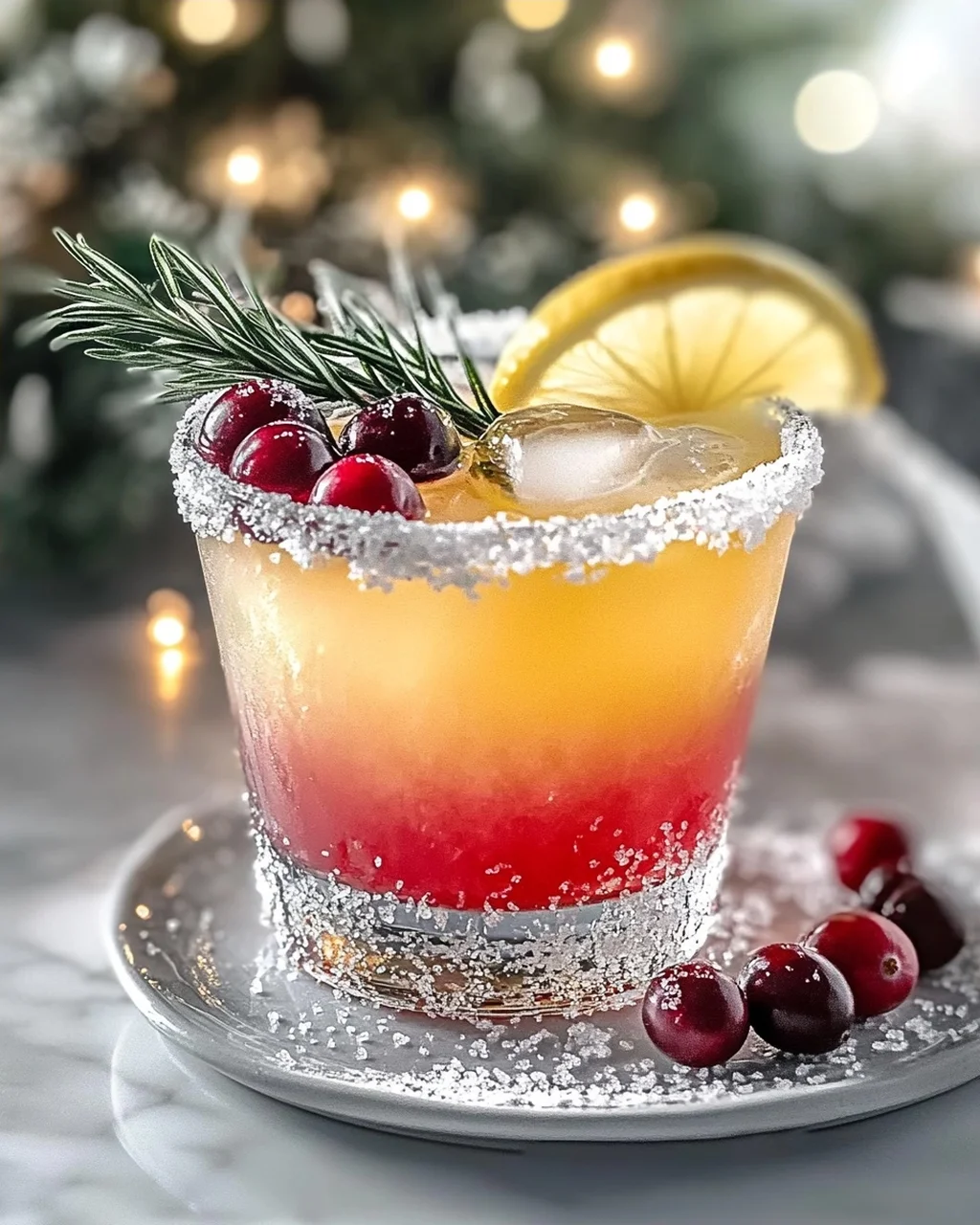Holiday Lemon Drop Mocktail