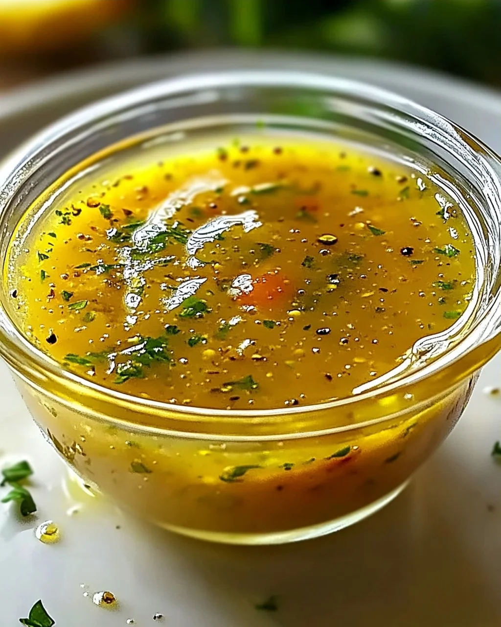 Honig-Senf-Zitronen-Vinaigrette für Salate