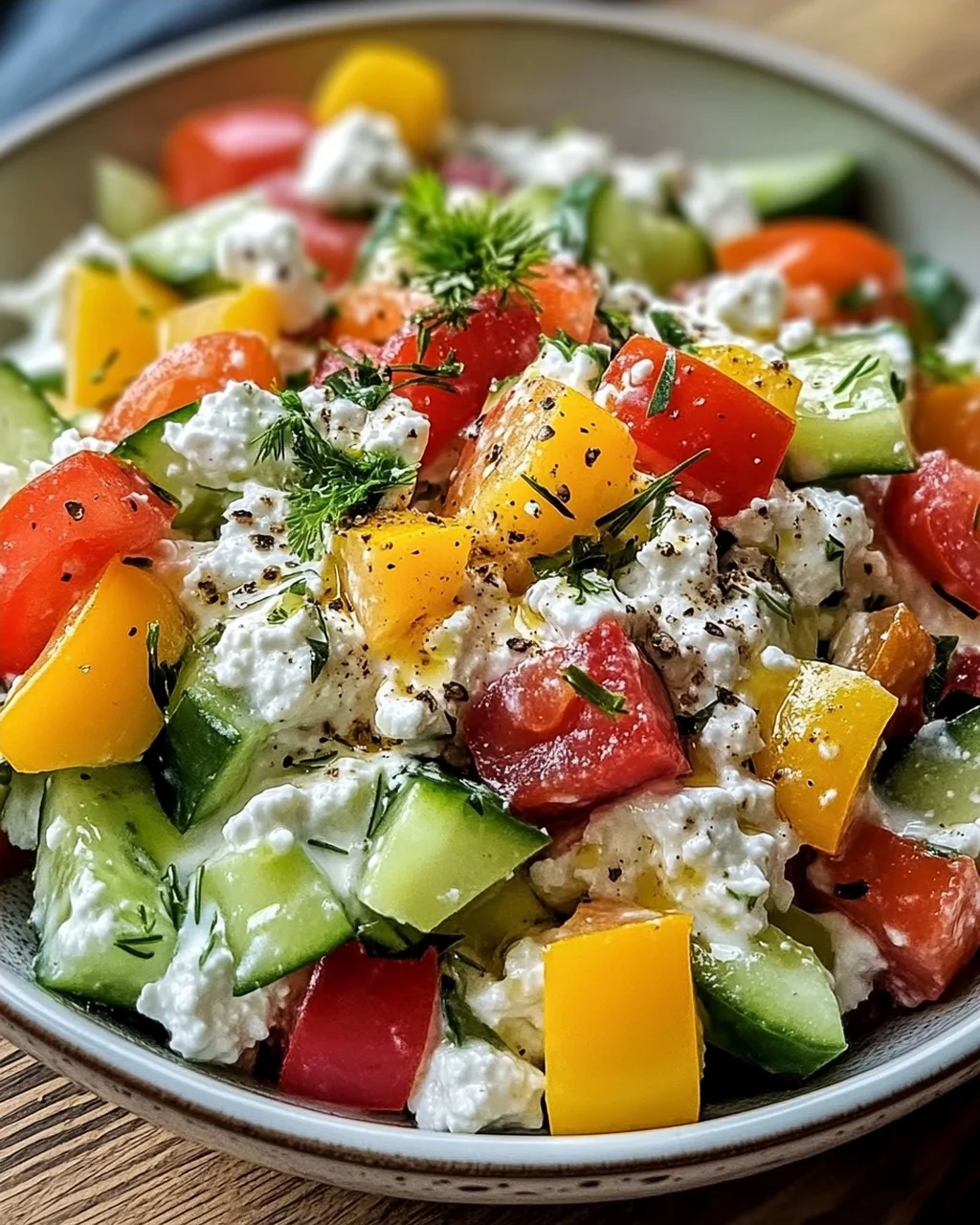 Hüttenkäse-Salat