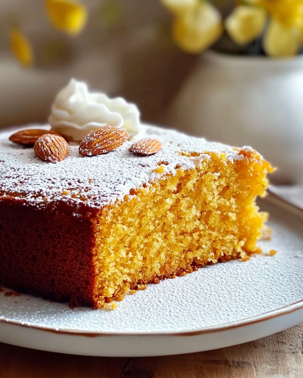 Juicy Pumpkin Almond Cake