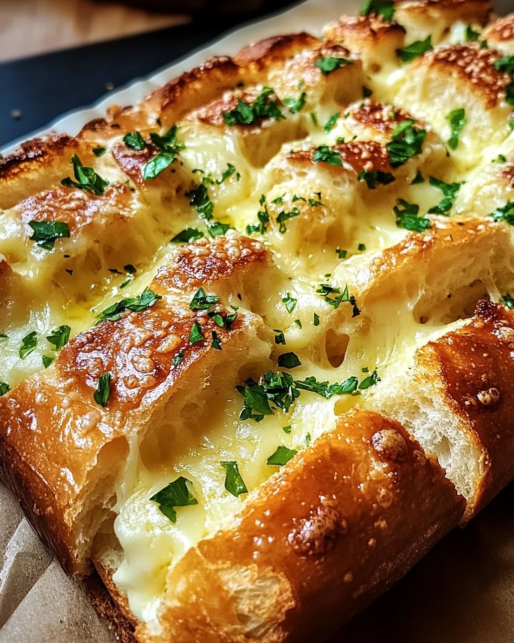 Käse-Knoblauchbrot zum Aufbacken