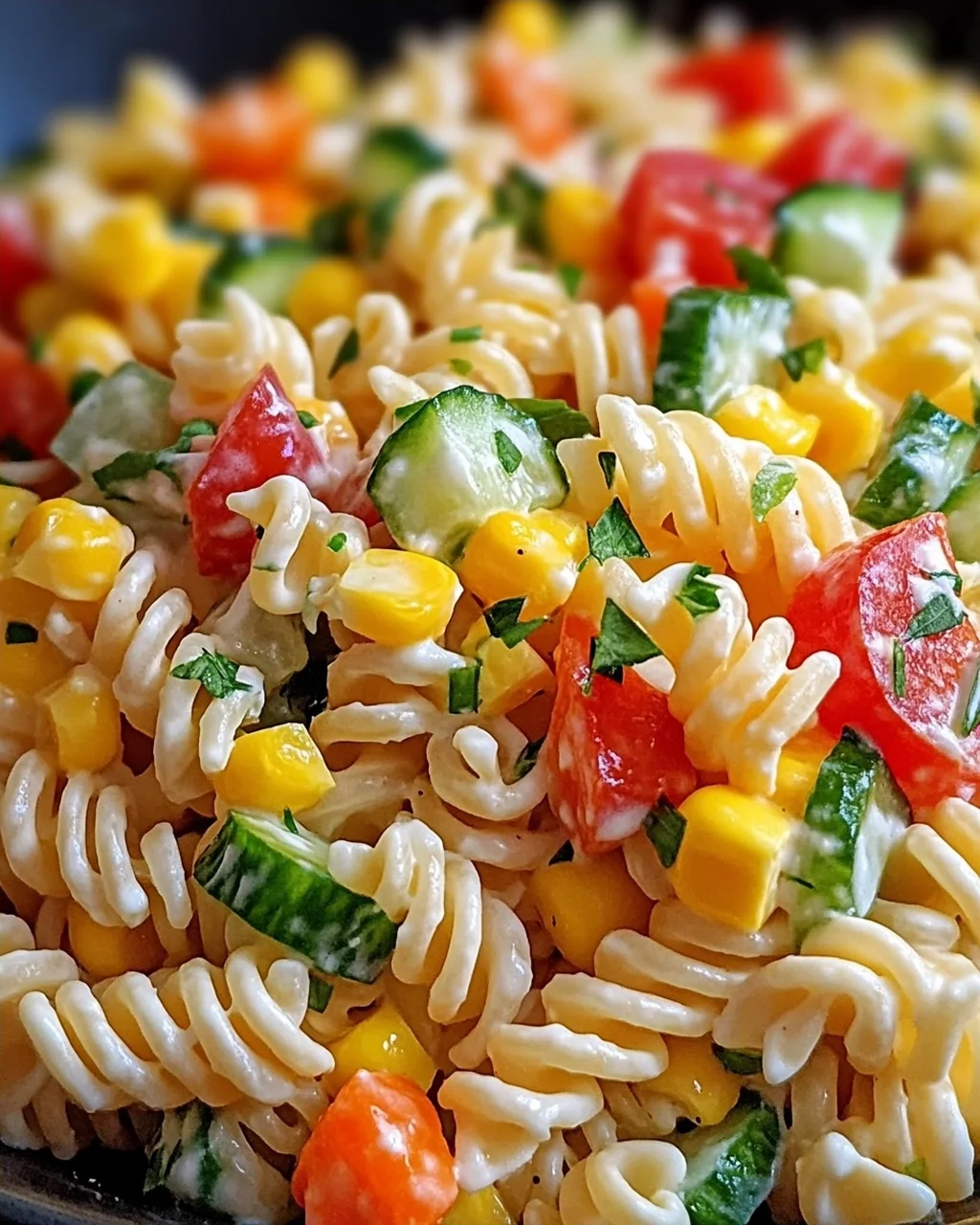 Kinder Nudelsalat mit Frischkäse