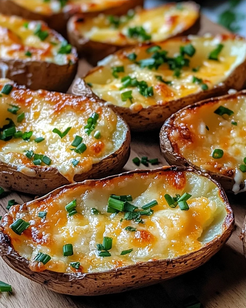 Knusprige Knoblauch-Kräuter-Kartoffelschalen