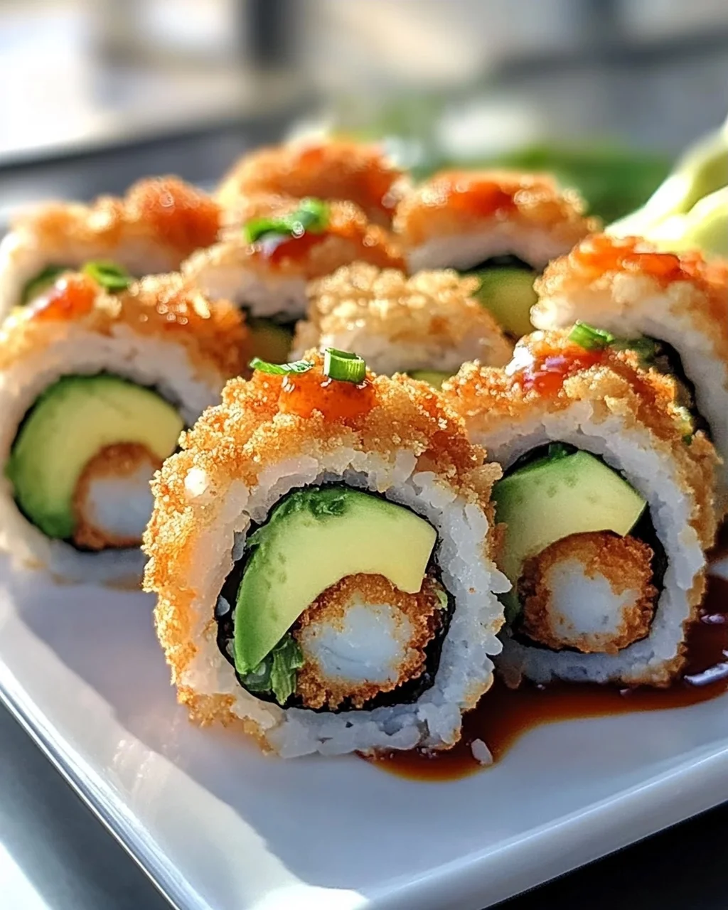 Knusprige Tempura Garnelen Sushi Rolls Rezept – Schnell & Lecker
