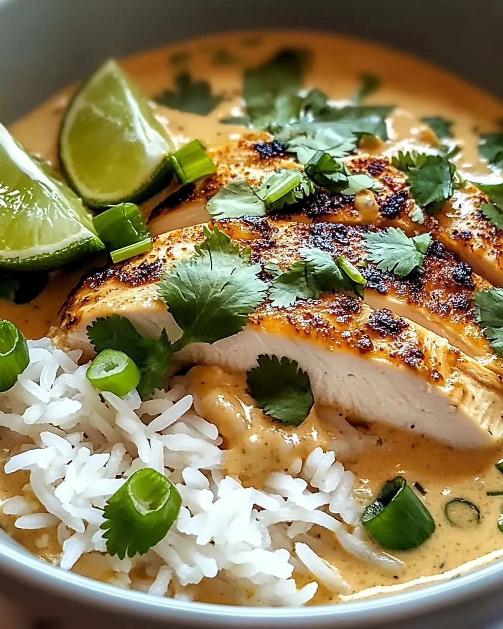 Kokosnuss-Hühnchen-Brühe-Reis für gemütliche Abende