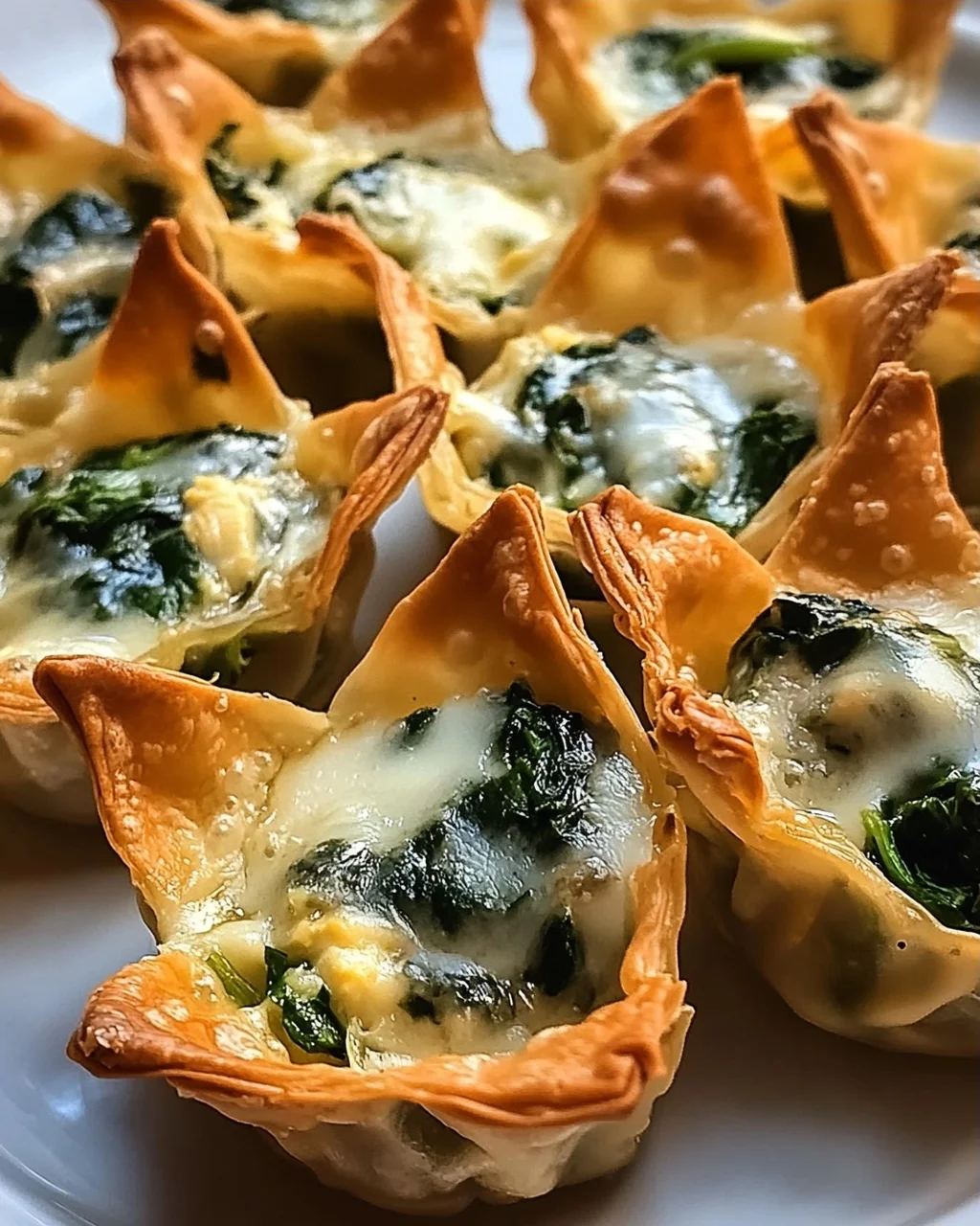 Köstliche Spinat-Artischocken-Wonton-Cups für jeden Anlass
