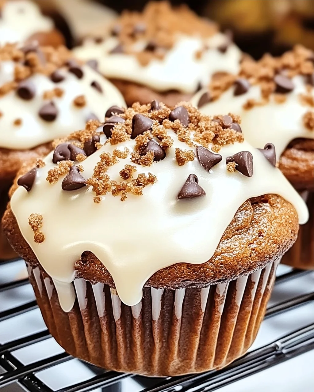 Lebkuchenmuffins mit Vanilleglasur Rezept