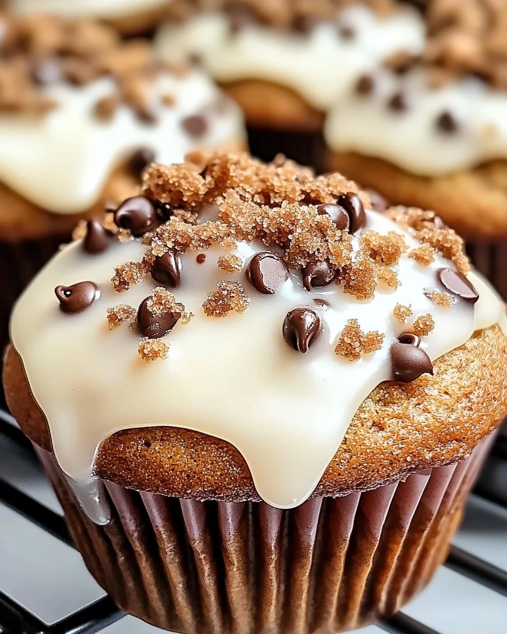 Lebkuchenmuffins mit Vanilleglasur Rezept