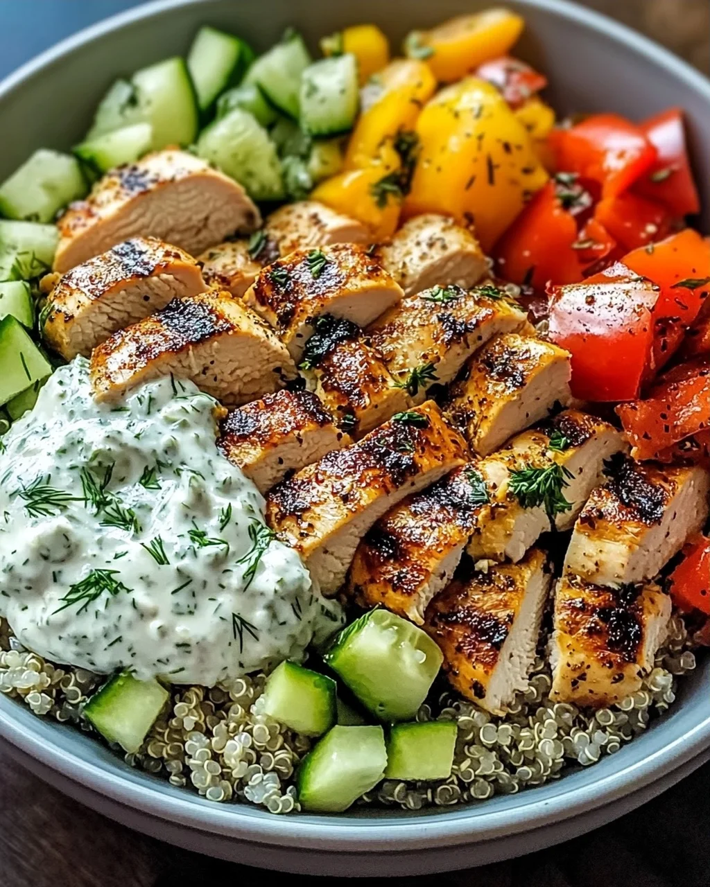 Leckere Hähnchen Tzatziki Schalen für jeden Tag