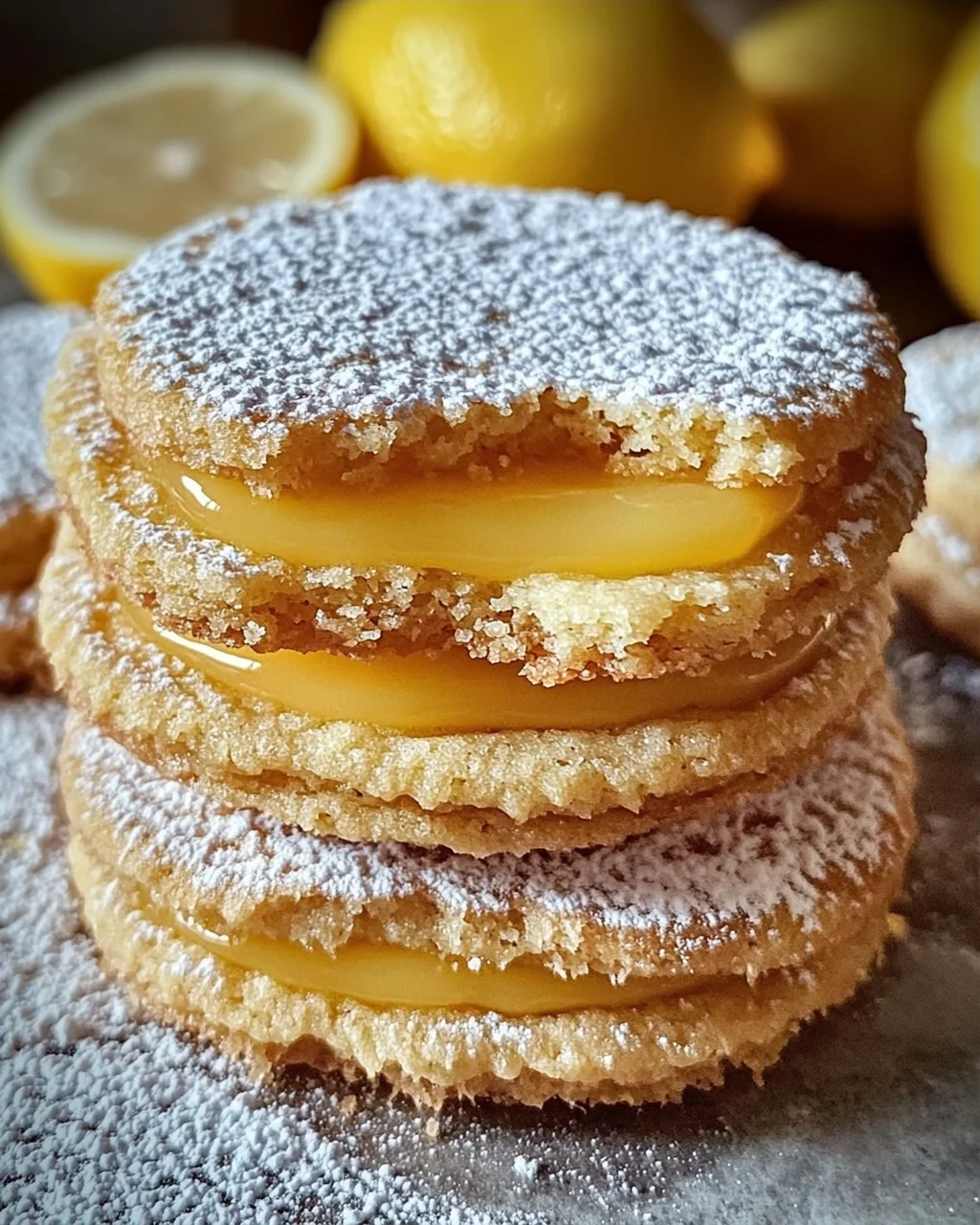 Leckere Zitronenkekse - Plätzchen mit Lemoncurd