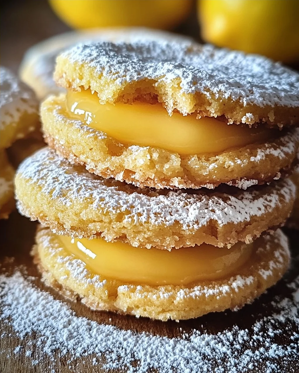 Leckere Zitronenkekse - Plätzchen mit Lemoncurd