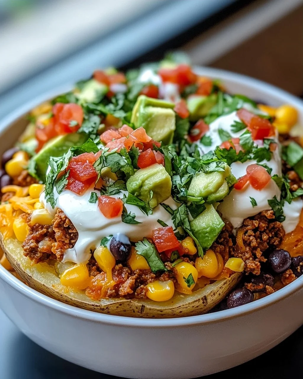 Loaded Potato Taco Bowl Deluxe