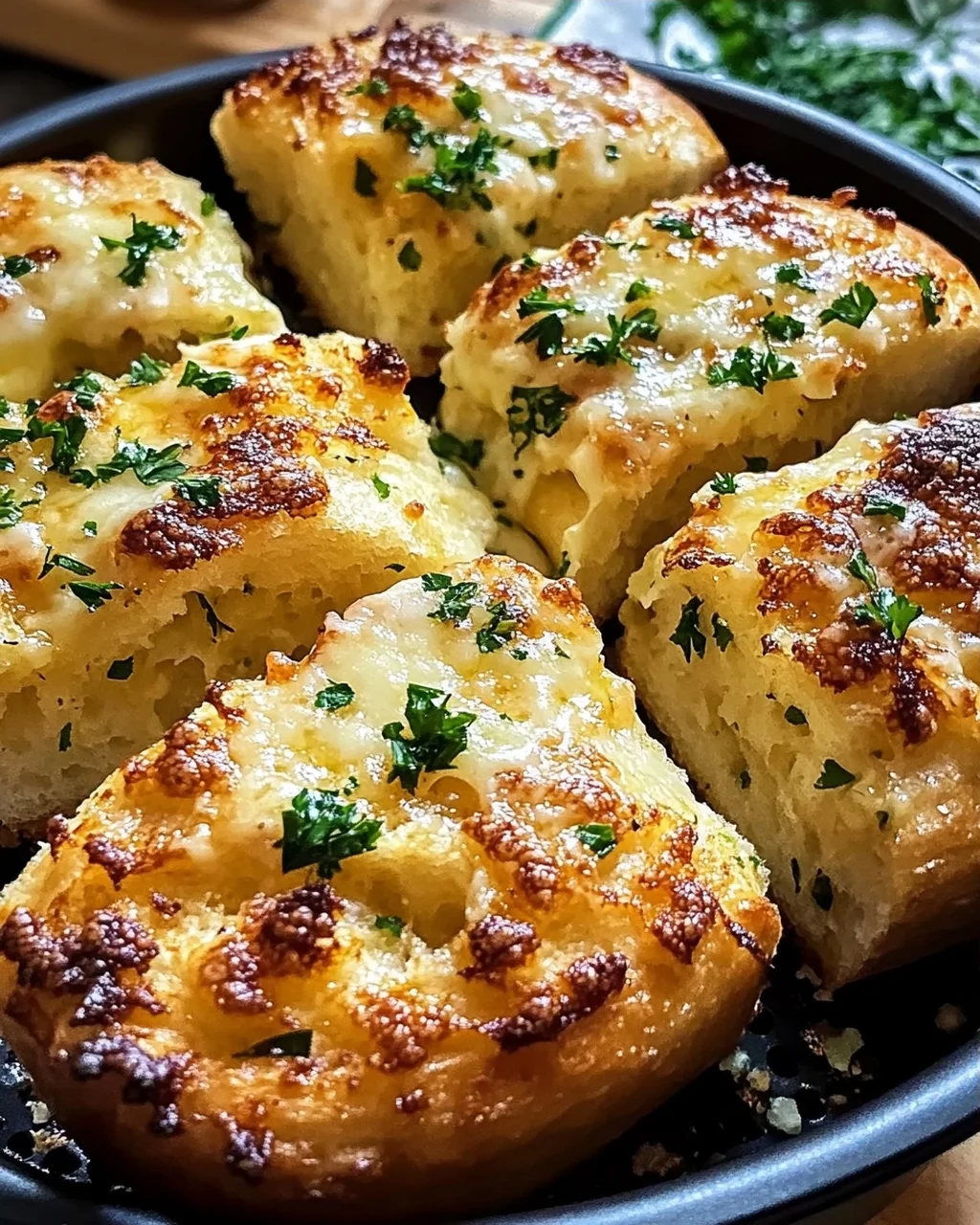Luftfritteuse Knoblauchbrot: Kross und Aromatisch