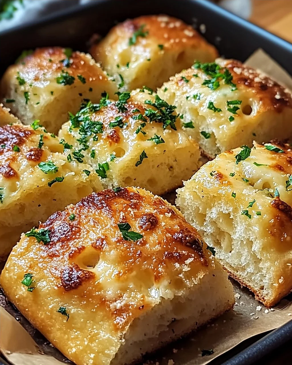 Luftfritteuse Knoblauchbrot: Kross und Aromatisch