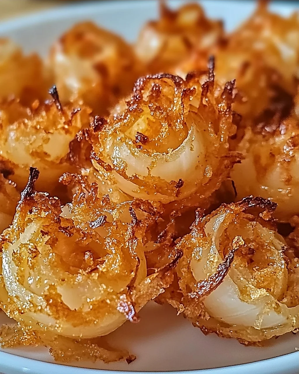 Luftfritteusen knusprige Mini-Blütenzwiebeln leicht gemacht