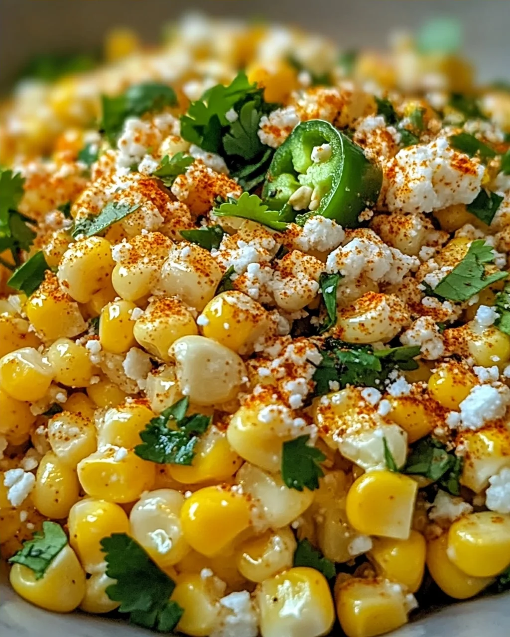 Mexikanischer Straßenmais-Salat frisch und schnell