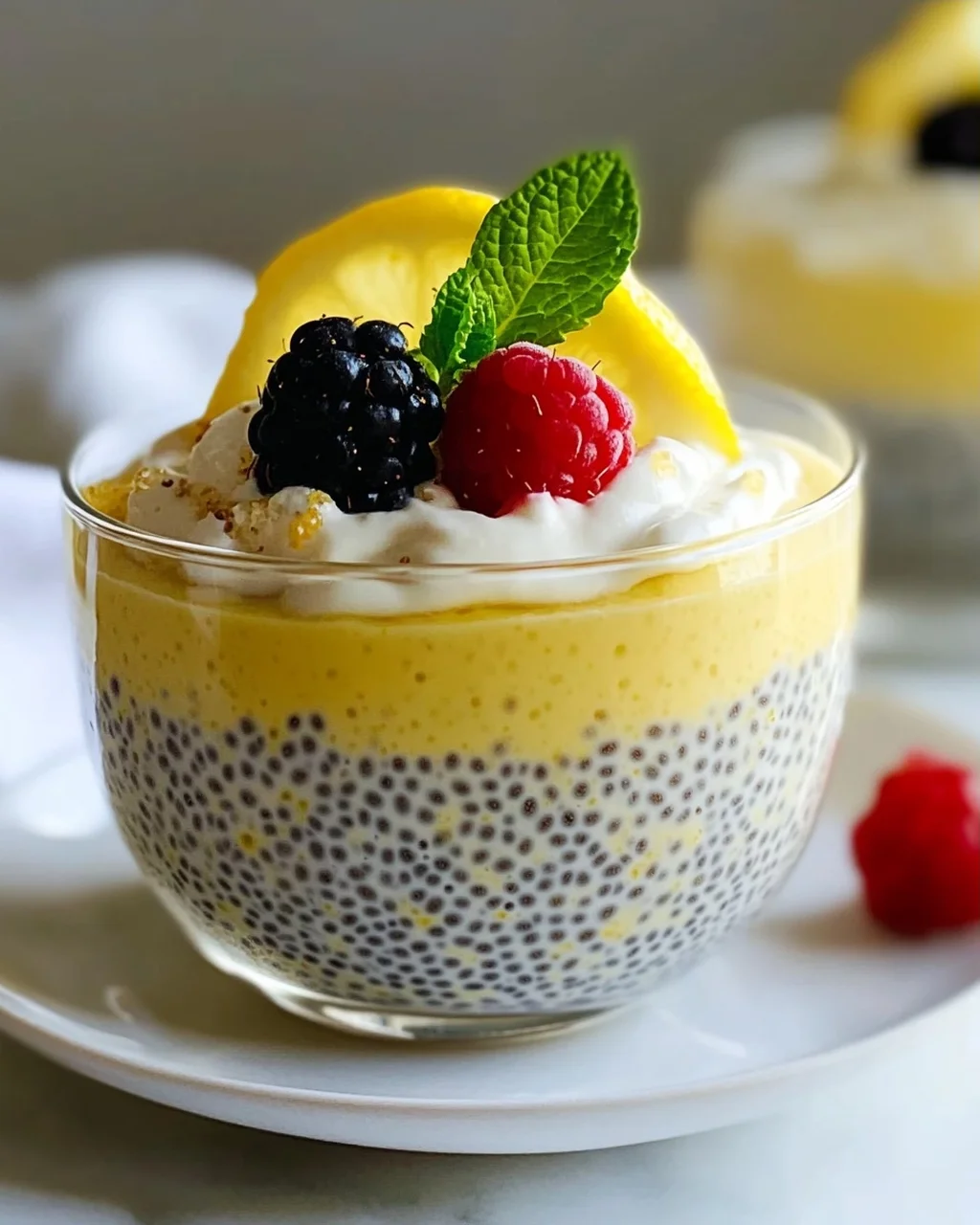 Mini Lemon Chia Puddings – Perfekt für Party & Brunch!