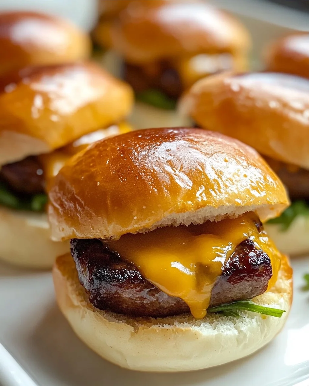 Mini Mississippi Little Smokies Sliders mit Cheddar genießen!