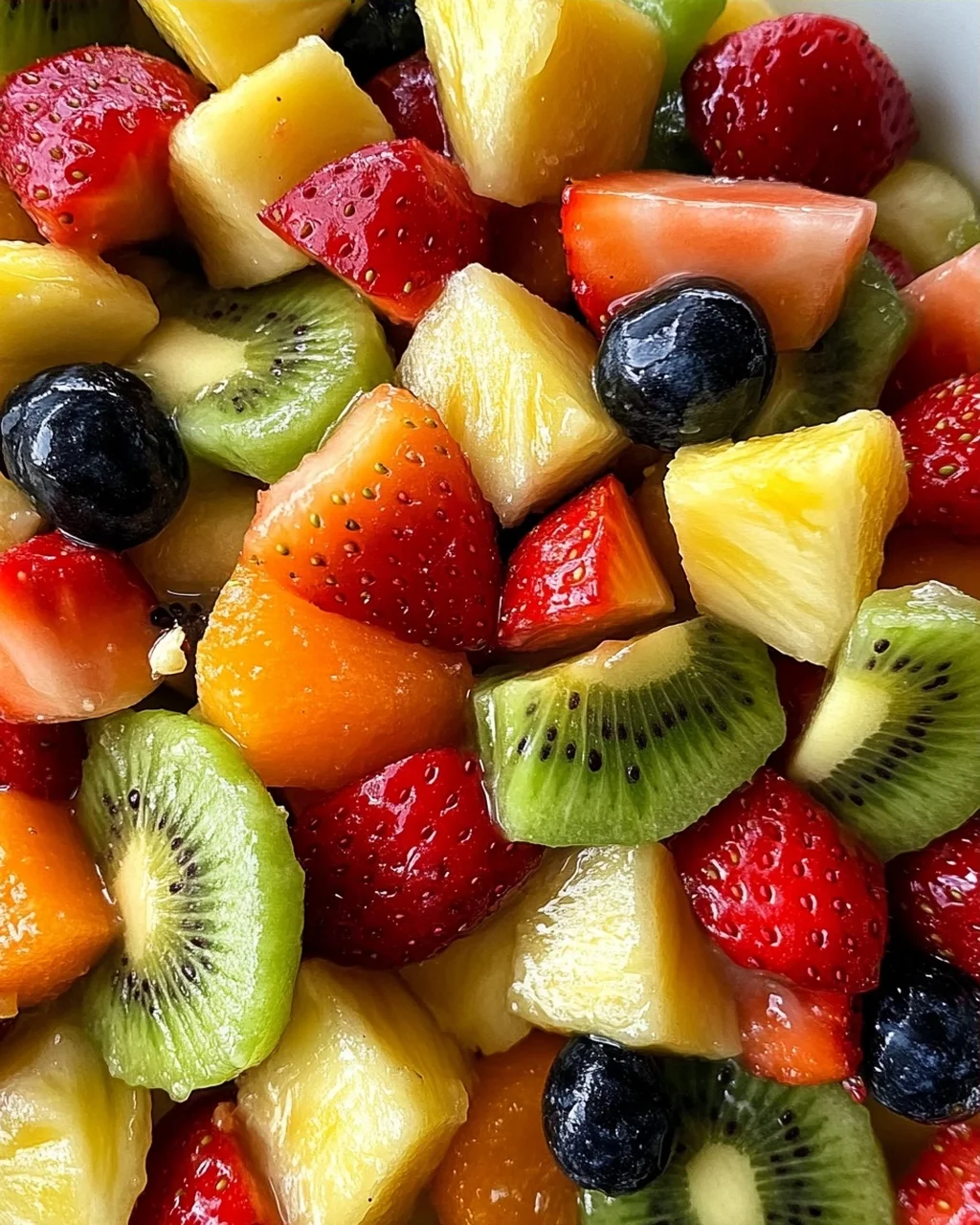Obstsalat mit klassischem Dressing